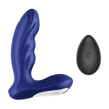Prostata-Vibrator SinsFactory mit zwei Motoren Blau 11 x 2 cm