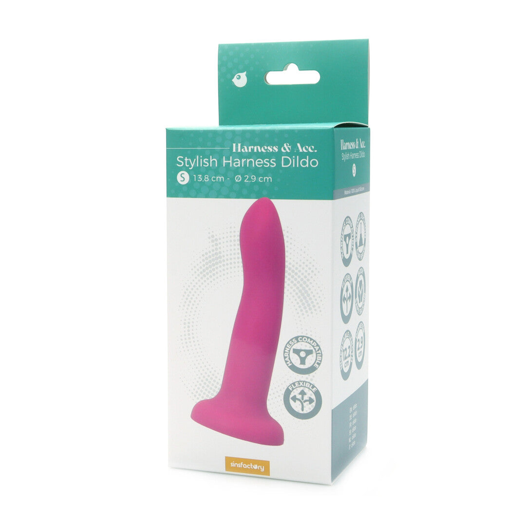 Dildo SinsFactory Stylish für Harnesse Fuchsia 13,6 x 2,8 cm – Ansicht 2
