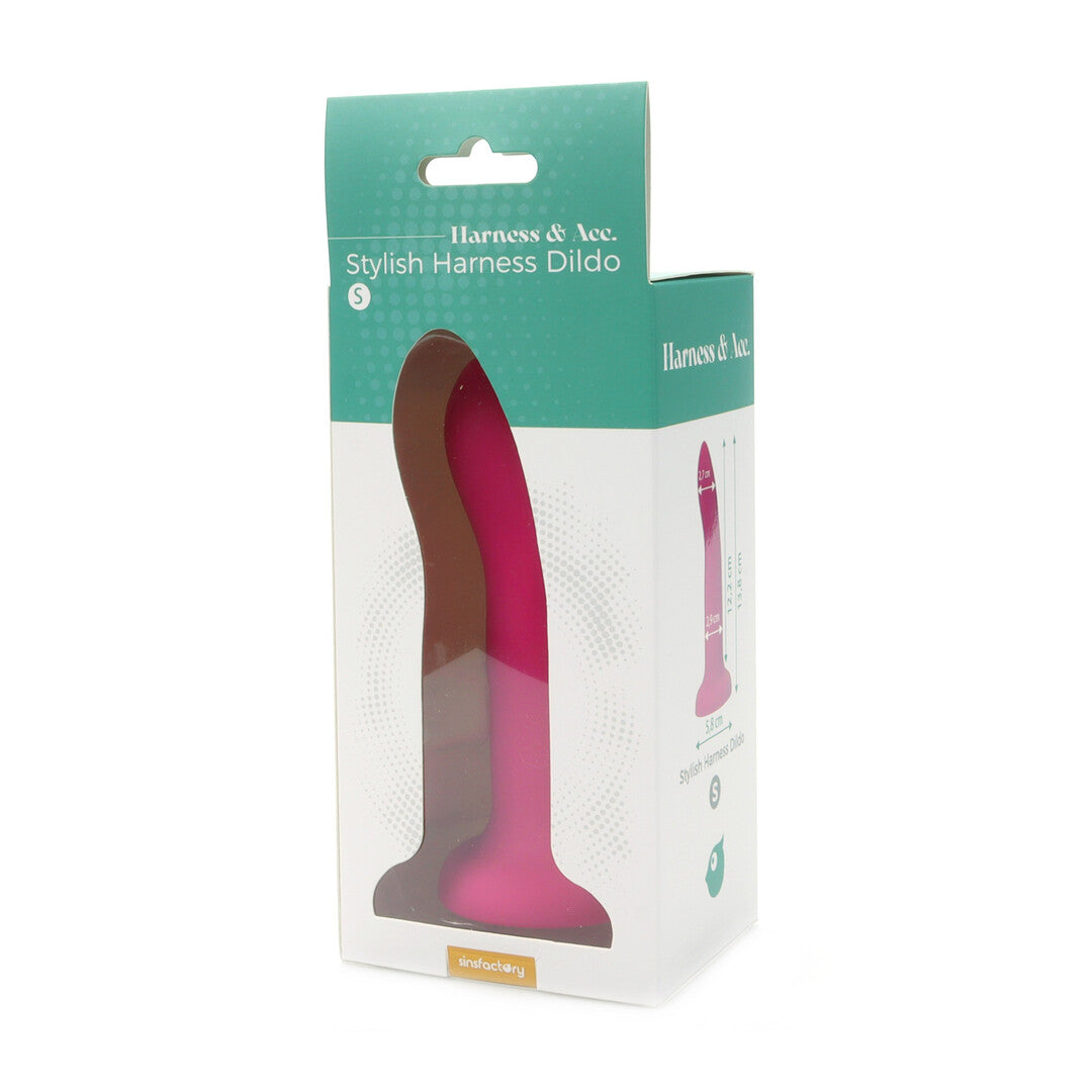 Dildo SinsFactory Stylish für Harnesse Fuchsia 13,6 x 2,8 cm – Ansicht 3