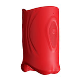 Masturbator SinsFactory mit Mundform und festem Griff Rot 10,2 x 5,9 cm – Ansicht 5