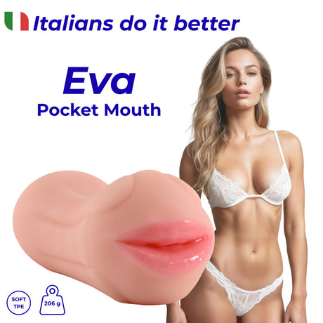 Masturbator SinsFactory Eva mit Mundform Natur 13 x 7 cm
