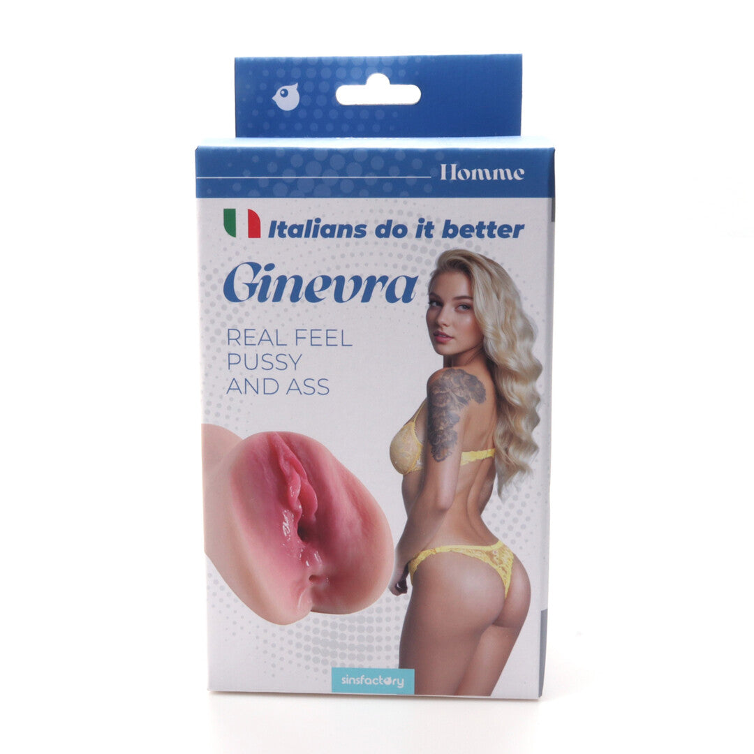 Masturbator SinsFactory Ginevra mit zwei Öffnungen Natur 15 x 10,5 cm – Ansicht 3