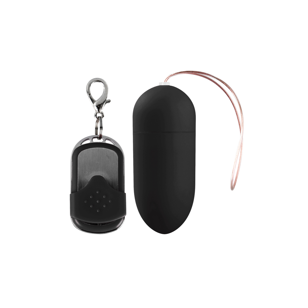 Vibro-Ei mit 10 Geschwindigkeiten und Fernbedienung Schwarz 8 x Ø 3,4 cm