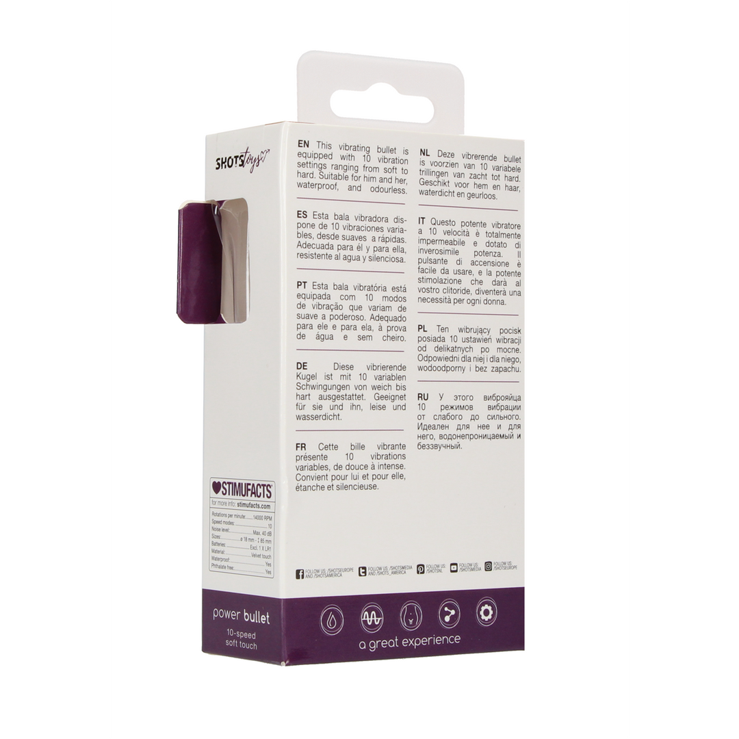 Vibro-Bullet Mini für die Klitoris Violett 8,5 x Ø 1,8 cm