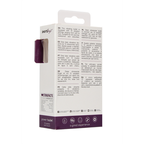 Vibro-Bullet Mini für die Klitoris Violett 8,5 x Ø 1,8 cm