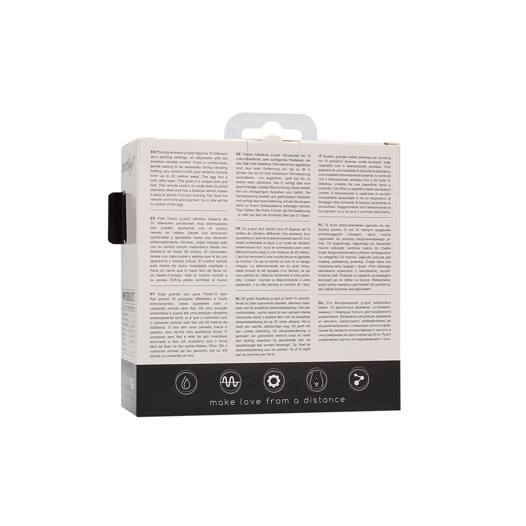 Vibro-Ei G-Punkt kabellos Schwarz 8,8 x Ø 3,4 cm