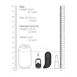 Vibro-Ei G-Punkt kabellos Schwarz 8,8 x Ø 3,4 cm