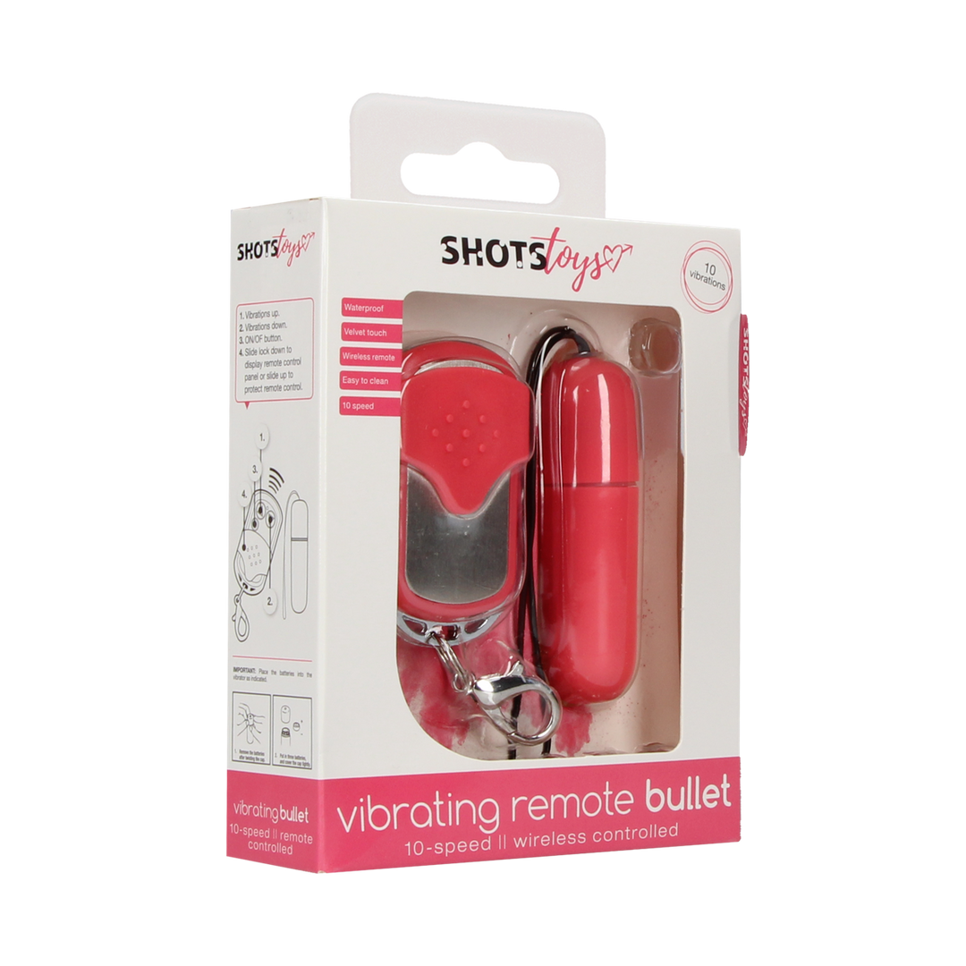 Vibro-Bullet mit Fernbedienung Pink 6,3 x Ø 1,9 cm