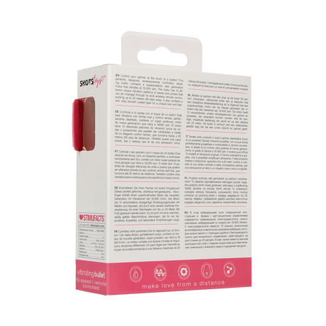 Vibro-Bullet mit Fernbedienung Pink 6,3 x Ø 1,9 cm