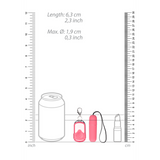 Vibro-Bullet mit Fernbedienung Pink 6,3 x Ø 1,9 cm