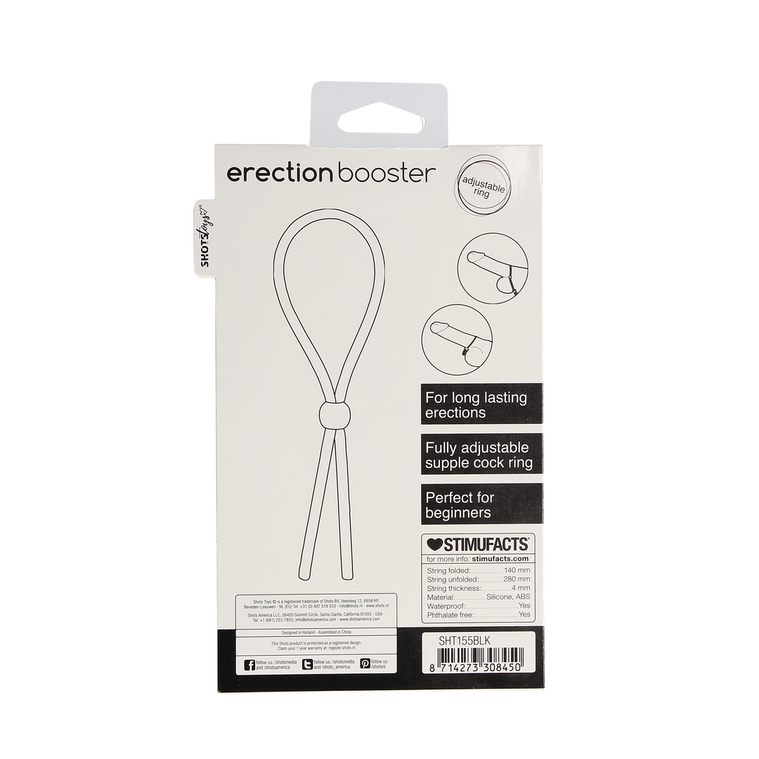 Penisring Booster Schwarz 13,5 cm