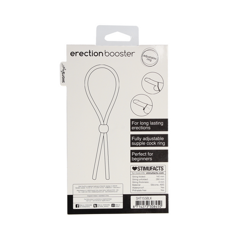 Penisring Booster Schwarz 13,5 cm