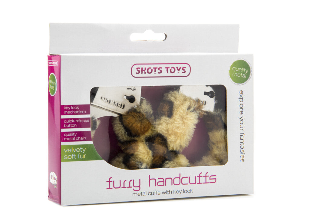 Handschellen Shots Toys aus Stahl mit Plüschfutter und Schnelllöser – Ansicht 2