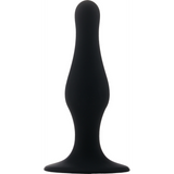Analplug mit Saugfuß Klein Schwarz 9,5 cm