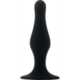Analplug mit Saugfuß Medium Schwarz 11,6 cm