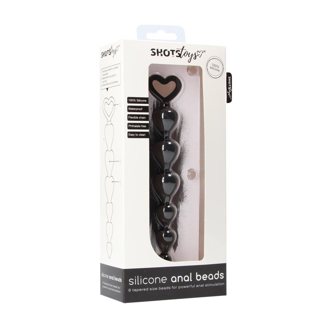 Analkette Silikon Schwarz 14,8 x Ø 2,5 cm
