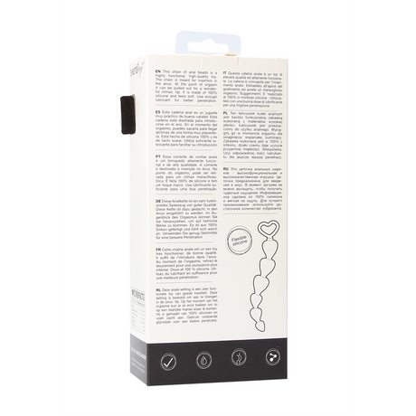 Analkette Silikon Schwarz 14,8 x Ø 2,5 cm
