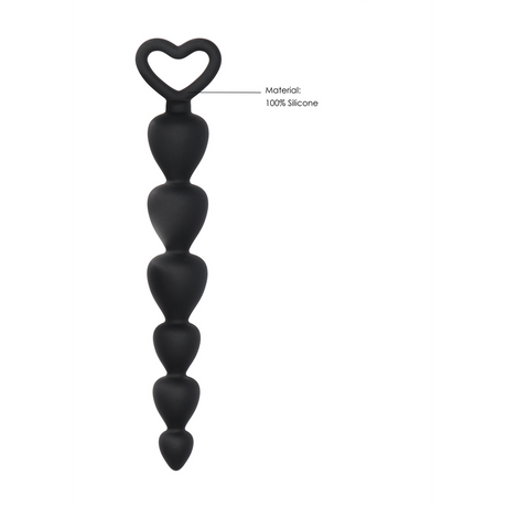 Analkette Silikon Schwarz 14,8 x Ø 2,5 cm