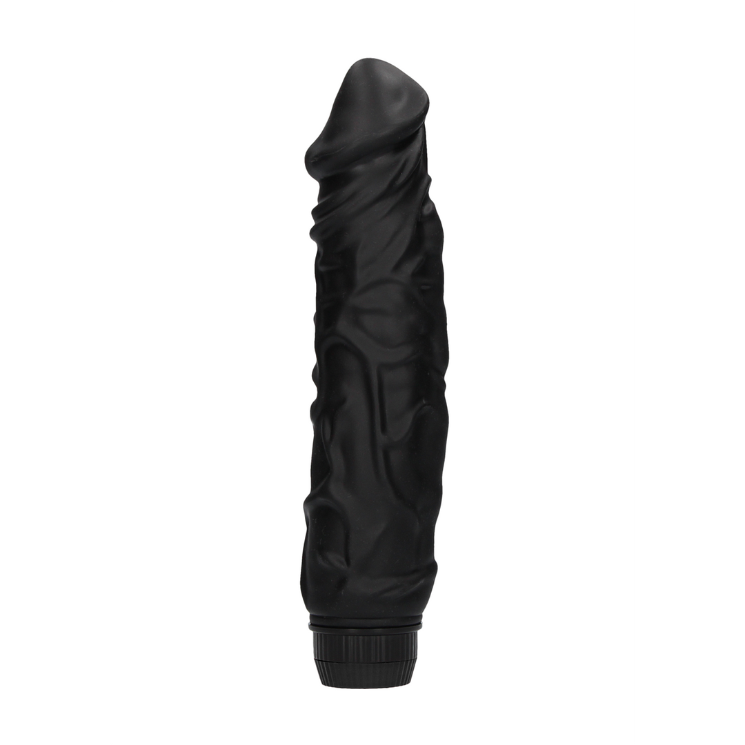 Realistischer Vibrator Multispeed Schwarz 20 x Ø 5 cm