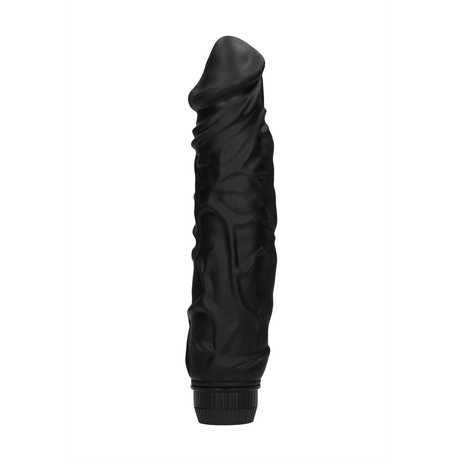 Realistischer Vibrator Multispeed Schwarz 20 x Ø 5 cm