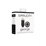Vibro-Ei George mit Fernbedienung Schwarz 9 cm