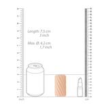Masturbator selbstschmierend Taschenformat Hautfarbe 7,5 x Ø 3 cm