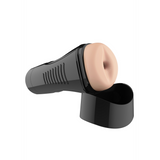 Masturbator selbstschmierend mit Griff XL Anal Hautfarbe 24 x Ø 10 cm