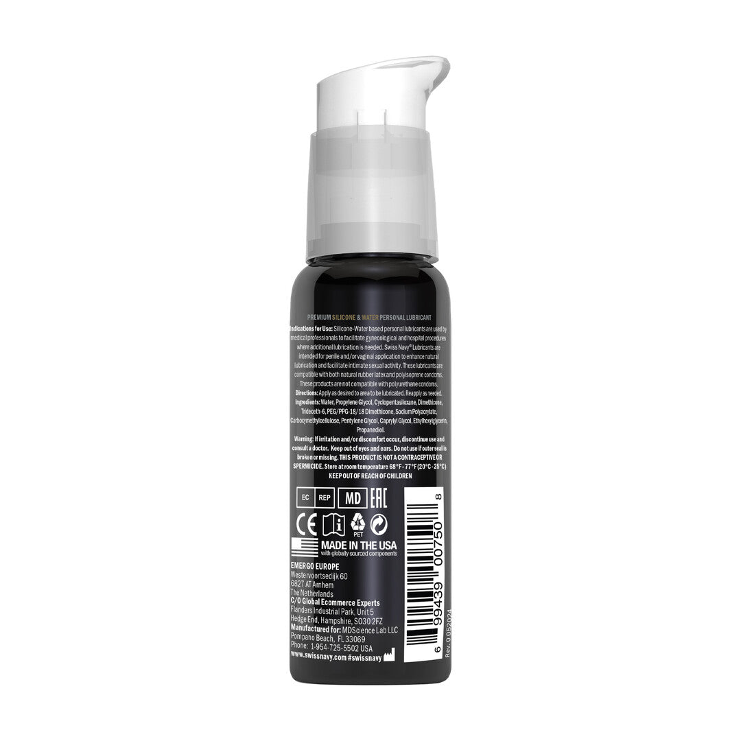Gleitgel Swiss Navy Hybrid aus Silikon und Wasser 29,5 ml – Ansicht 2