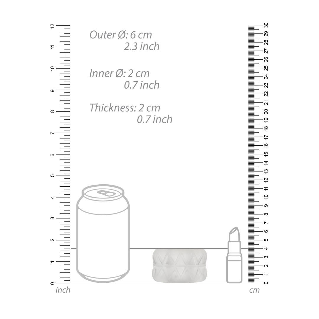 Penisring Nr. 92 Masturbator und Bumper in 1 Durchsichtig 4 x Ø 4 cm