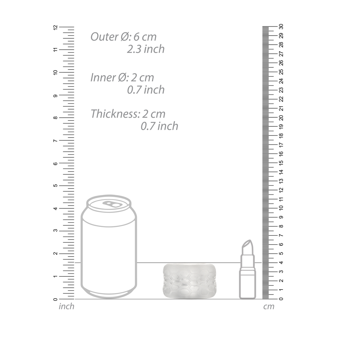 Penisring Nr. 94 Masturbator und Bumper in 1 Durchsichtig 4 x Ø 4 cm
