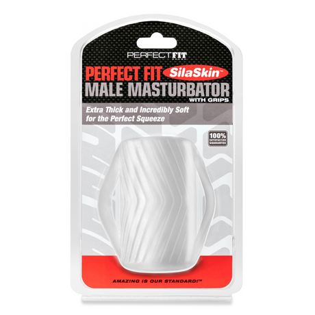 Masturbator mit Griff für Männer Schwarz 15 x Ø 17,2 cm