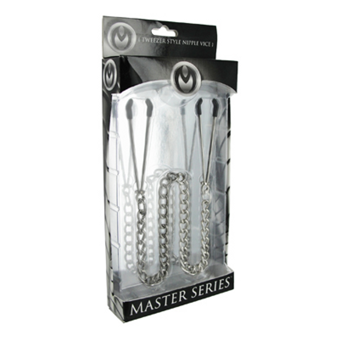 Nippelklemmen Reign Pinzetten-Stil Silber 21 cm