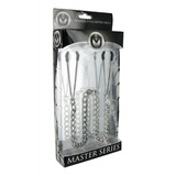 Nippelklemmen Reign Pinzetten-Stil Silber 21 cm