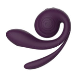 Rabbit-Vibrator Gizi Pro Dreifachstimulator Rot 12 x Ø 3,5 cm