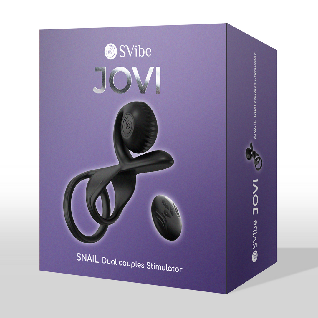 Stimulator Jovi Ring für Paare Schwarz 12 x Ø 3,5 cm