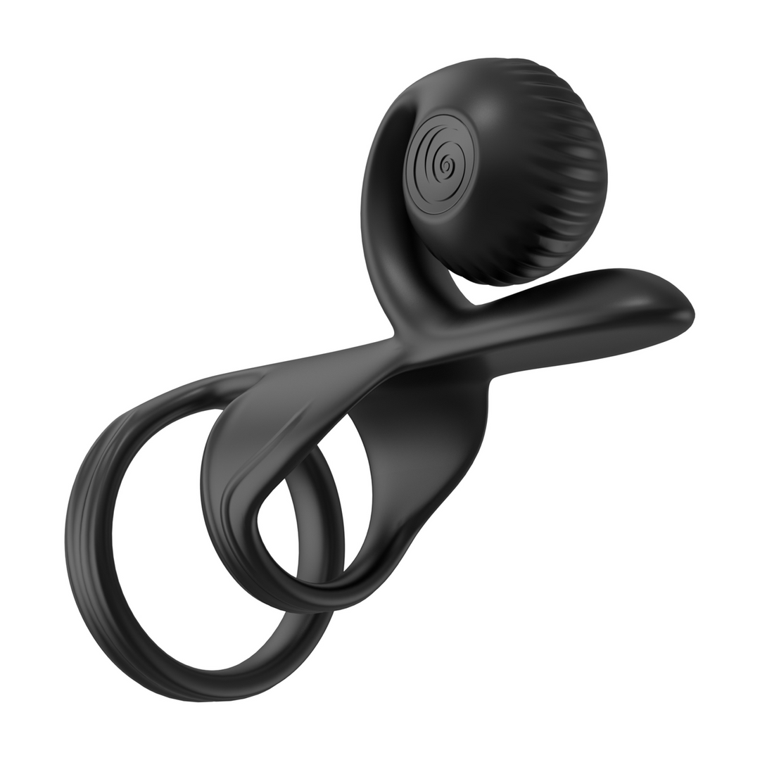 Stimulator Jovi Ring für Paare Schwarz 12 x Ø 3,5 cm