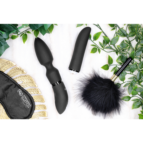 Vibrator Vergnügungsset #4 mit verschiedenen Aufsätzen
