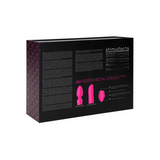 Vibrator Vergnügungsset #4 mit verschiedenen Aufsätzen Schwarz