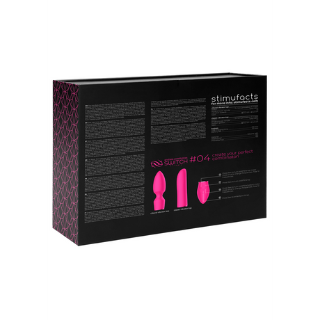 Vibrator Vergnügungsset #4 mit verschiedenen Aufsätzen