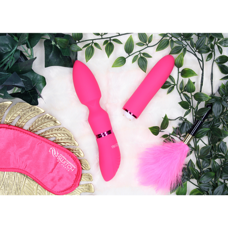 Vibrator Vergnügungsset #4 mit verschiedenen Aufsätzen