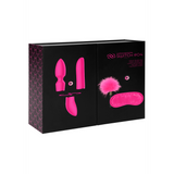 Vibrator Vergnügungsset #4 mit verschiedenen Aufsätzen Schwarz
