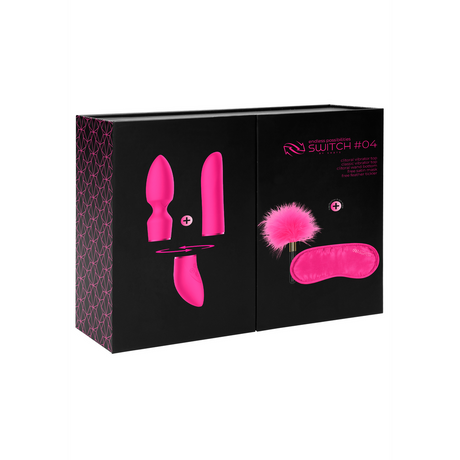 Vibrator Vergnügungsset #4 mit verschiedenen Aufsätzen