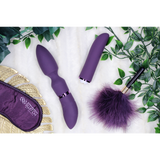 Vibrator Vergnügungsset #4 mit verschiedenen Aufsätzen Schwarz