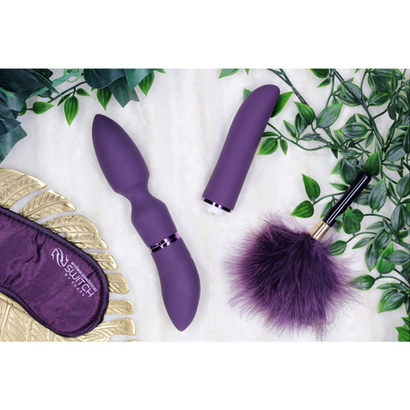 Vibrator Vergnügungsset #4 mit verschiedenen Aufsätzen