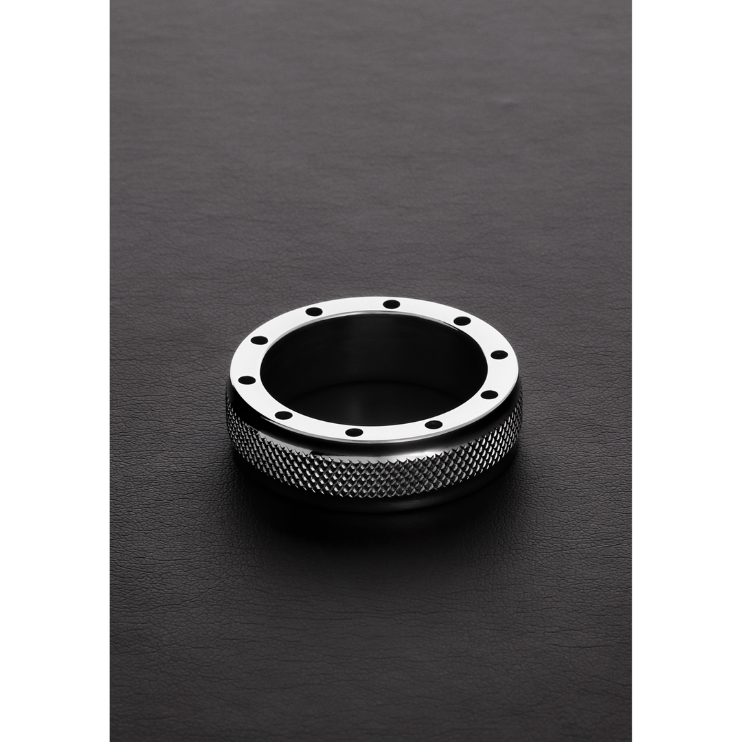 Penisring Cool und Knurl Silber 6,3 cm