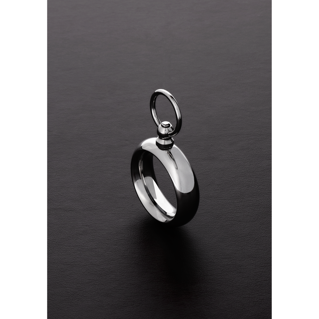 Penisring Donut mit O-Ring Silber 8,4 cm