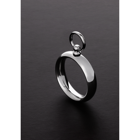 Penisring Donut mit O-Ring Silber 8,4 cm