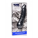 Dildo Toms aufblasbar aus Silikon Schwarz 32,4 cm