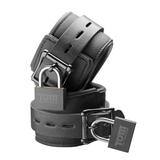 Handschellen Neopren mit Schloss Schwarz