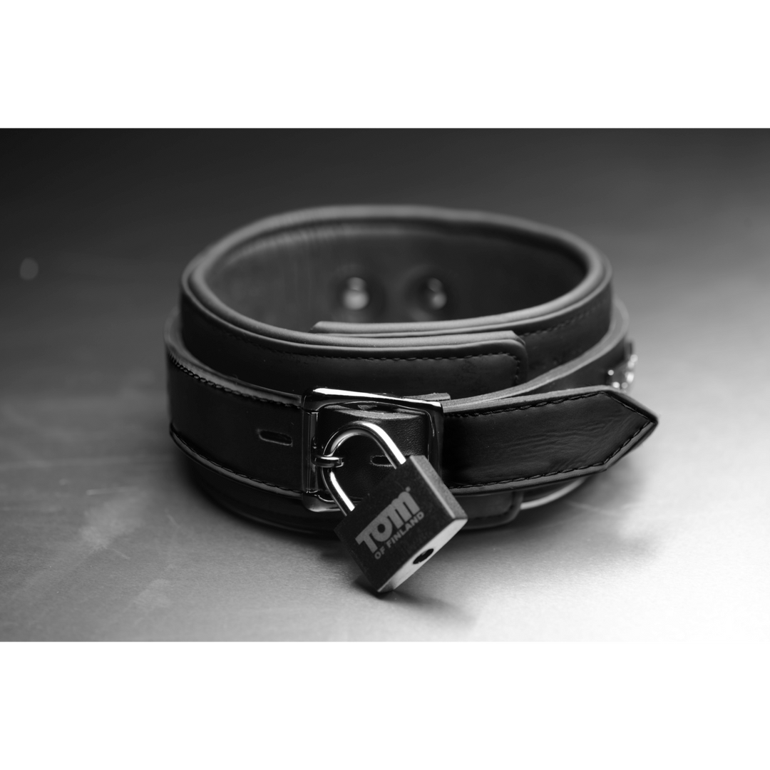 Halsband Neopren mit Schloss Schwarz